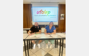 Signature convention accompagnement UFOLEP
