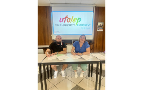 Signature convention accompagnement UFOLEP